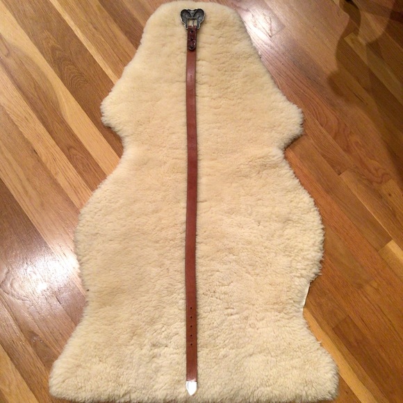 Vintage Hartnell alligator pattern brown leather belt - Picture 6 of 13